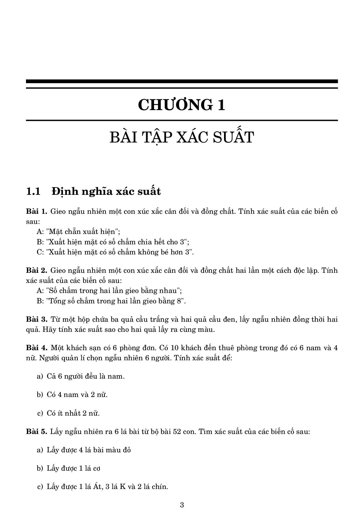 TOP 81 bài tập Xác xuất & Thống kê Xã hội học (Khoa Toán Tin) - ĐHSP Hà Nội (trang 3)