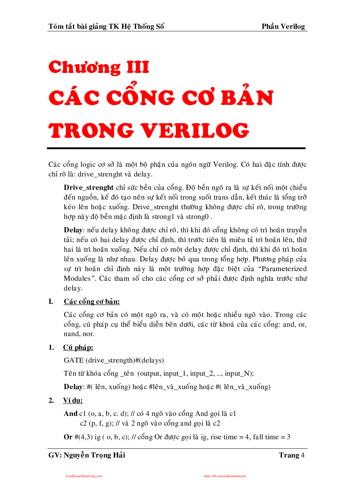 Giáo trình môn Thiết kế hệ thống số | Đại học Bách khoa Hà Nội (trang 5)