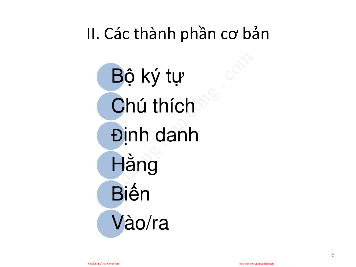 Bài giảng PPT (Power Point) học phần Ngôn ngữ lập trình | SLIDE | Đại học Bách Khoa Hà Nội (trang 5)