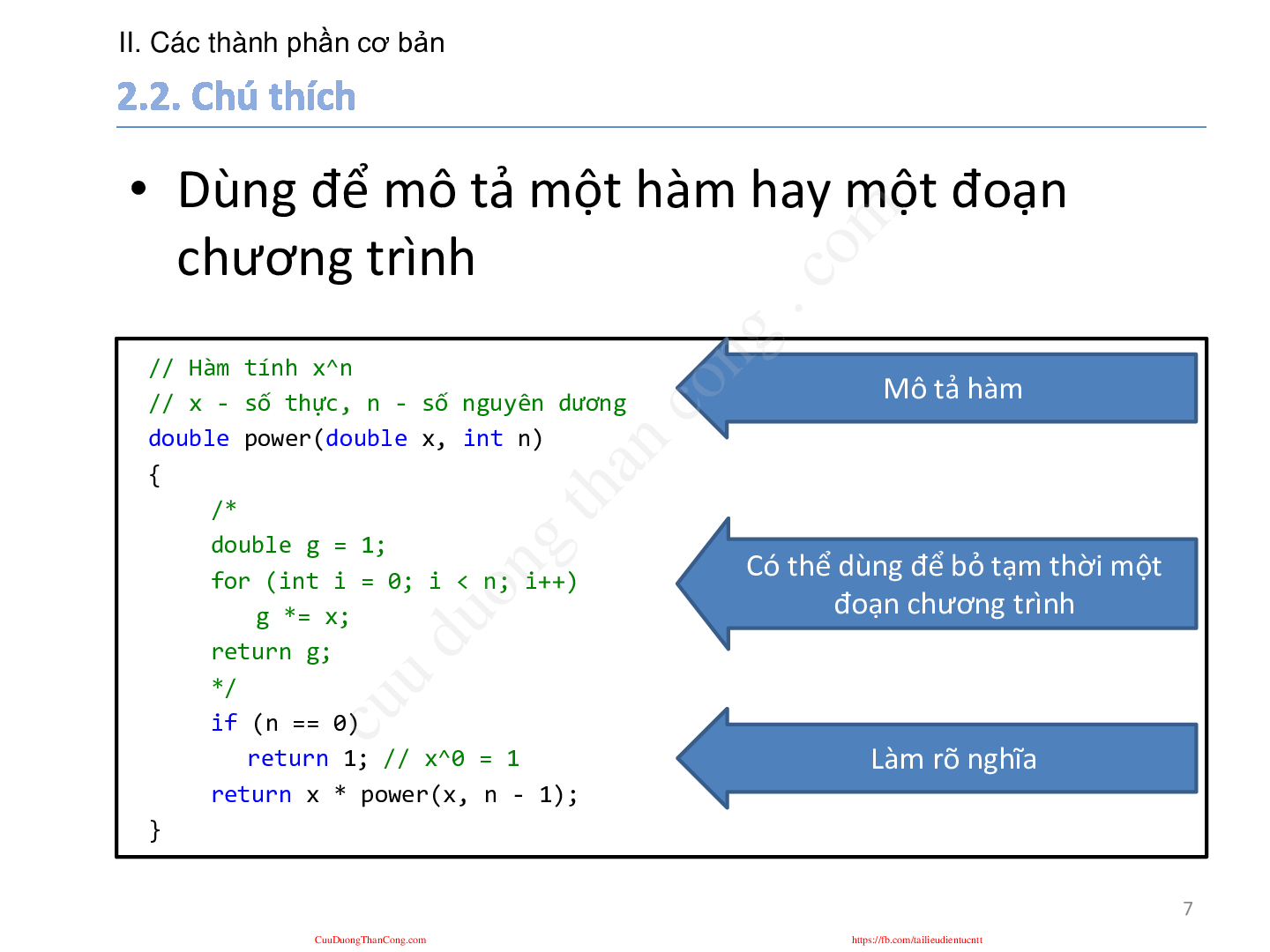 Bài giảng PPT (Power Point) học phần Ngôn ngữ lập trình | SLIDE | Đại học Bách Khoa Hà Nội (trang 7)