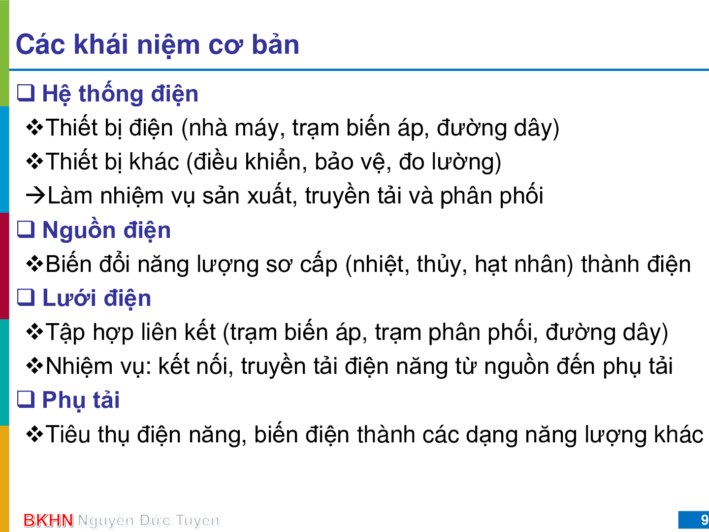 Bài giảng PPT (Power Point) học phần Hệ thống cung cấp điện | SLIDE | Đại học Bách Khoa Hà Nội (trang 8)