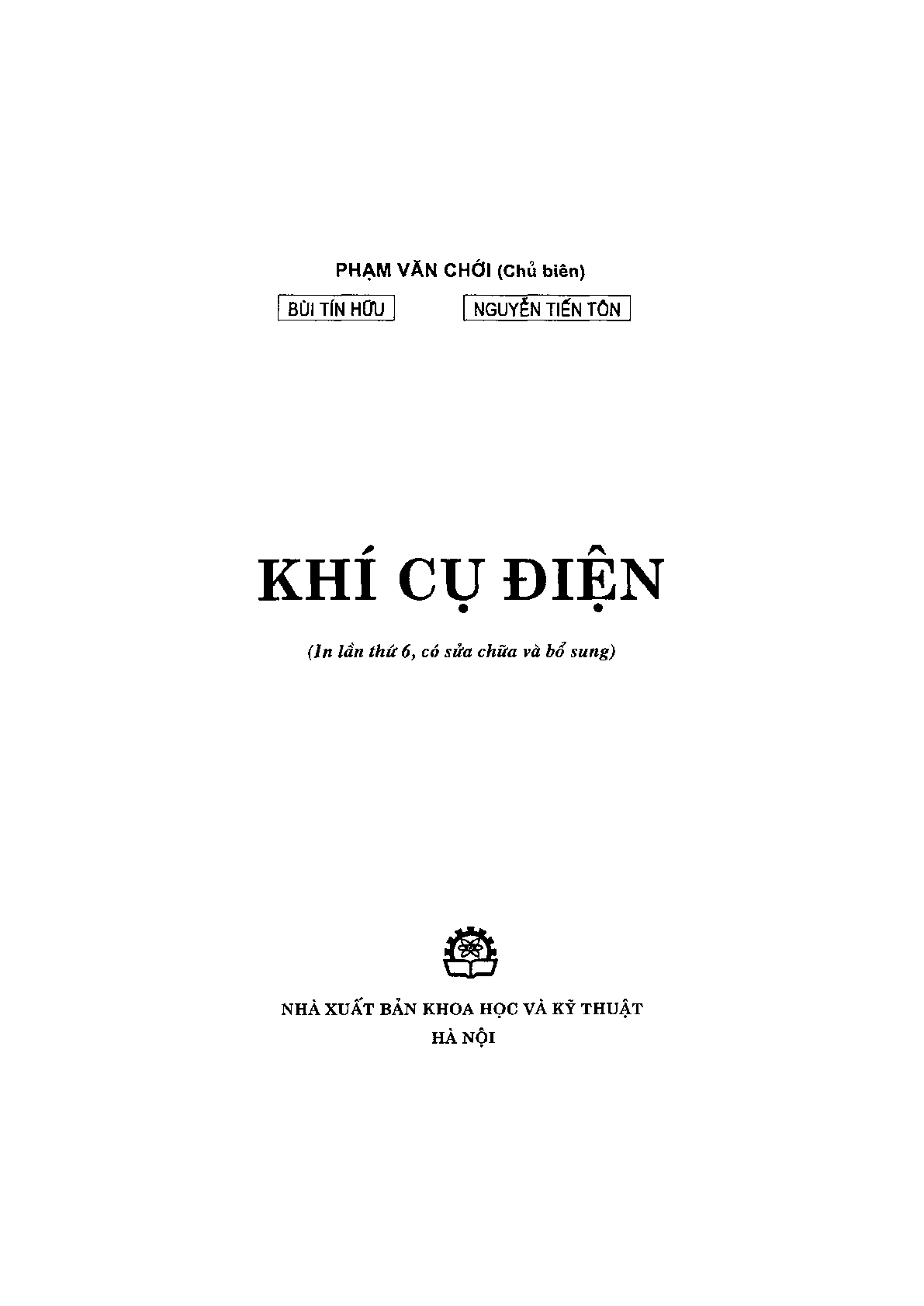 Giáo trình môn Thiết bị đóng cắt và bảo vệ | Đại học Bách Khoa Hà Nội (trang 2)