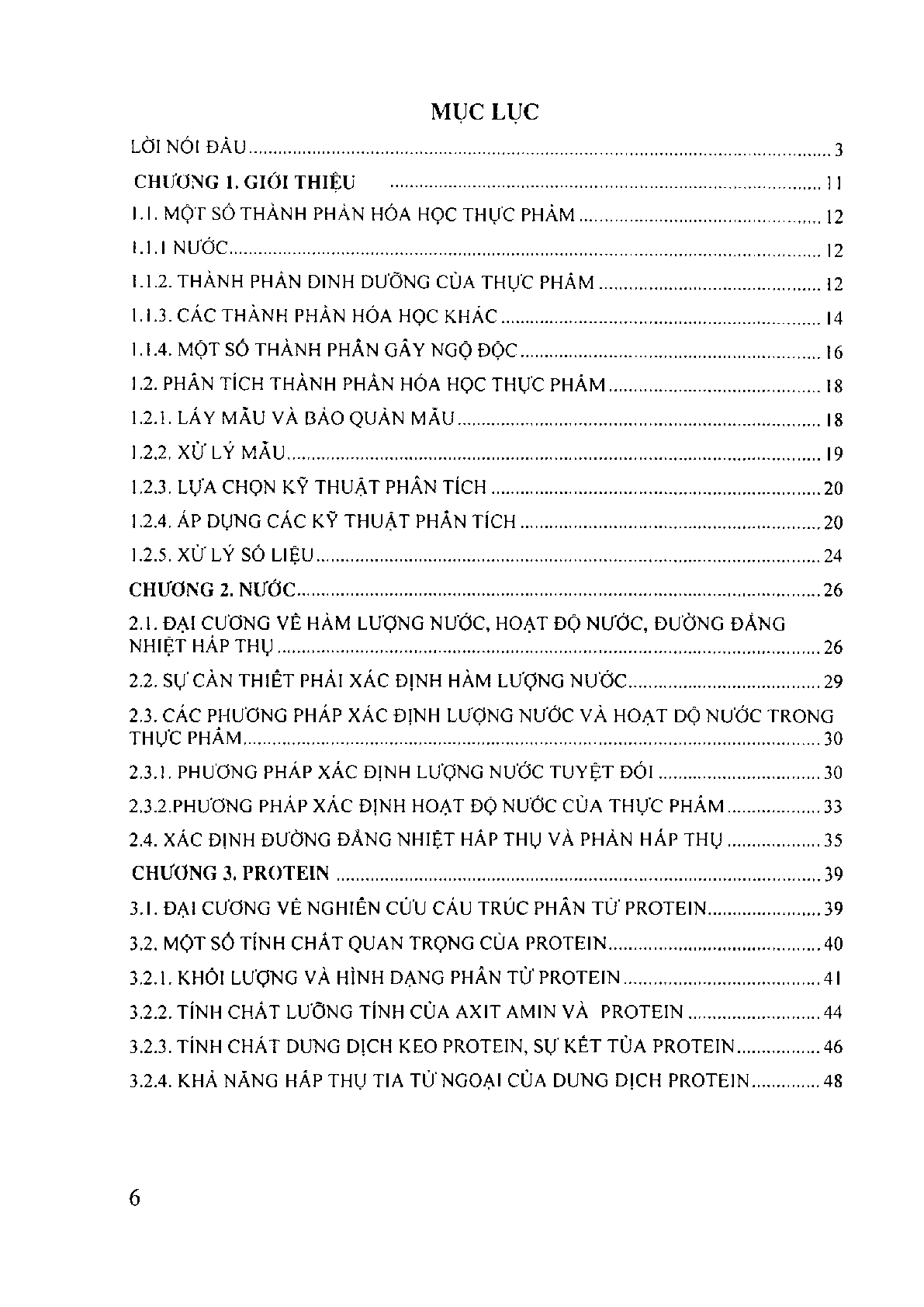 Giáo trình môn Phân tích hoá học thực phẩm | Đại học Bách Khoa Hà Nội (trang 6)