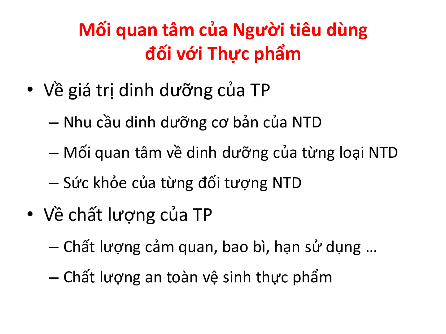 Bài giảng PPT (Power Point) học phần Marketing thực phẩm | SLIDE | Đại học Khoa học tự nhiên (trang 6)