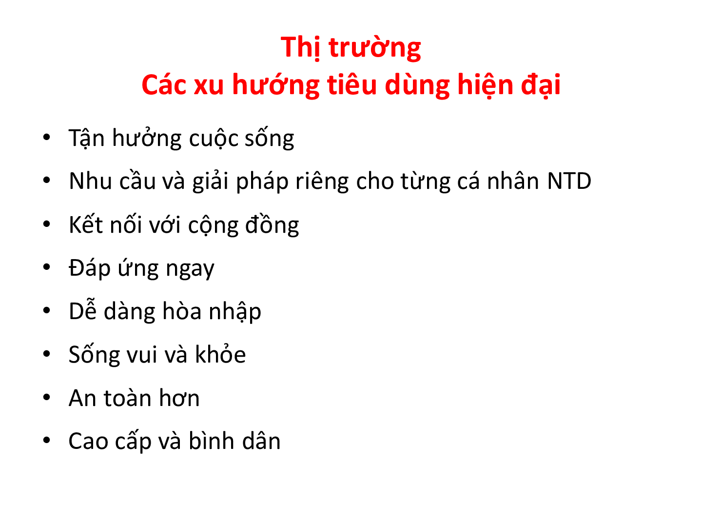 Bài giảng PPT (Power Point) học phần Marketing thực phẩm | SLIDE | Đại học Khoa học tự nhiên (trang 8)