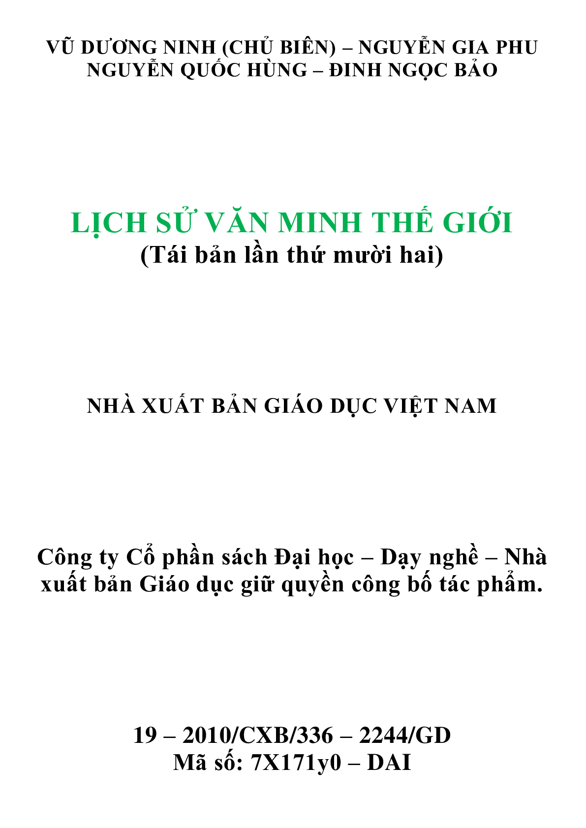 Giáo trình môn Lịch sử văn minh thế giới | Đại học Sư Phạm Hà Nội (trang 2)