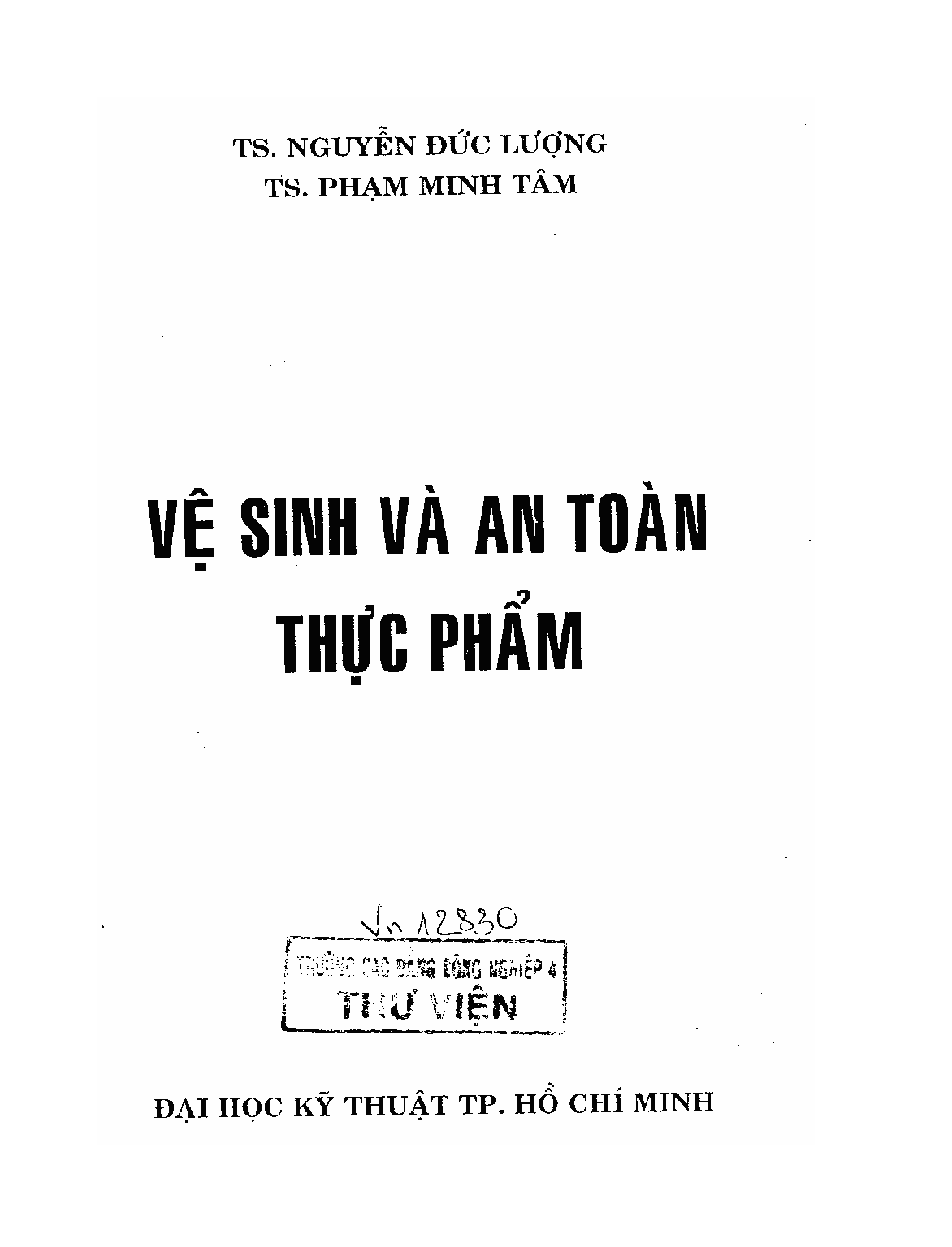 Giáo trình môn An toàn thực phẩm | Đại học Kỹ thuật TP HCM (trang 2)