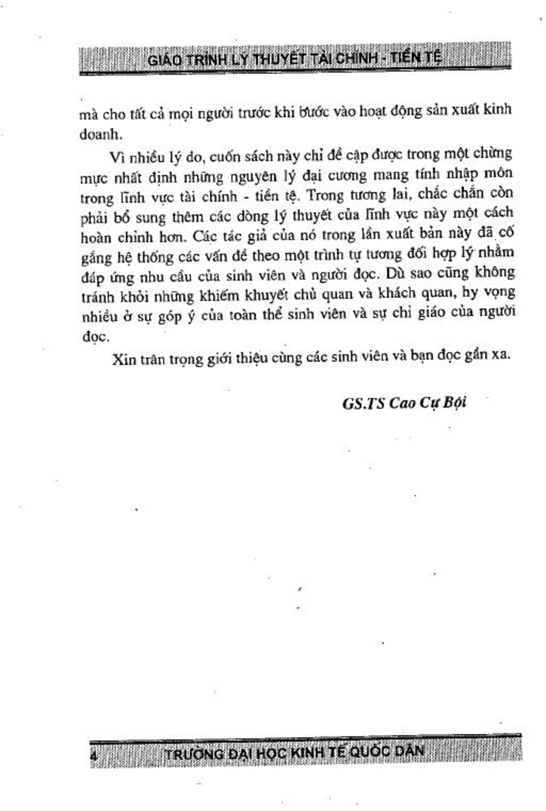 Giáo trình môn Tài chính tiền tệ | Đại học Kinh Tế Quốc Dân (trang 3)