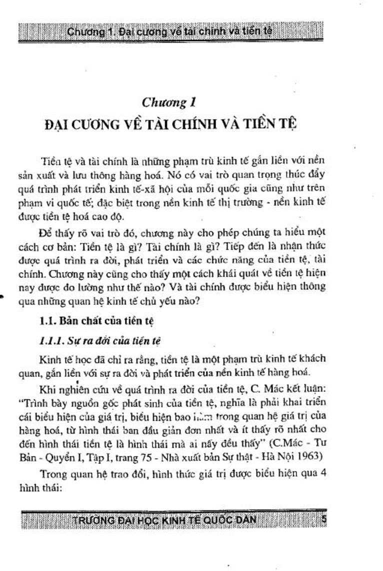 Giáo trình môn Tài chính tiền tệ | Đại học Kinh Tế Quốc Dân (trang 4)