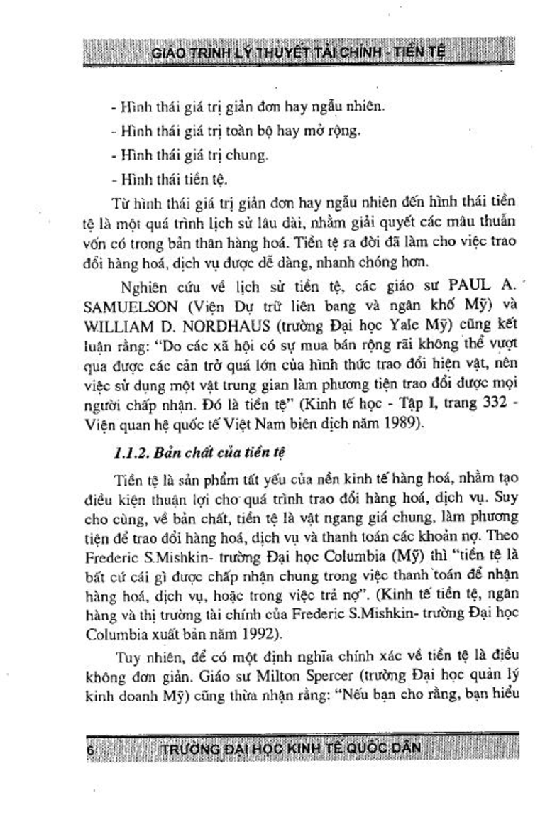 Giáo trình môn Tài chính tiền tệ | Đại học Kinh Tế Quốc Dân (trang 5)