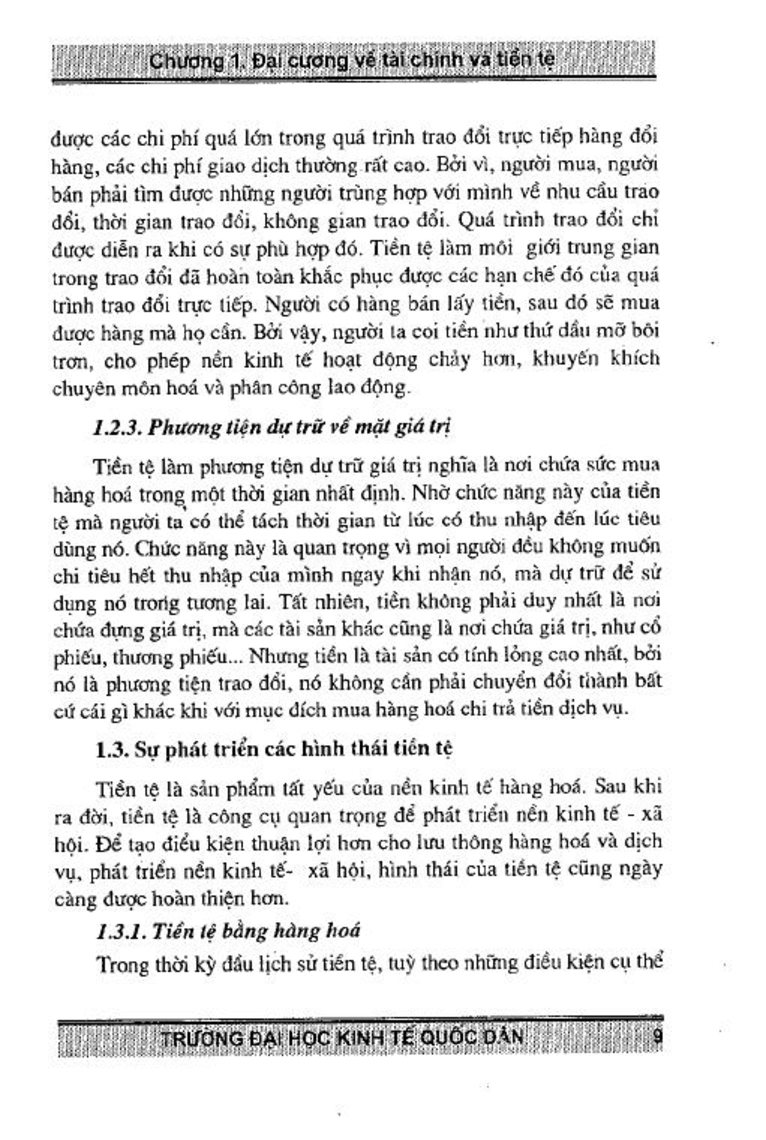 Giáo trình môn Tài chính tiền tệ | Đại học Kinh Tế Quốc Dân (trang 8)