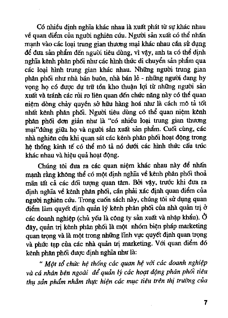 Giáo trình Quản trị kênh phân phối | NEU - Trường Đại học Kinh tế Quốc dân (trang 7)