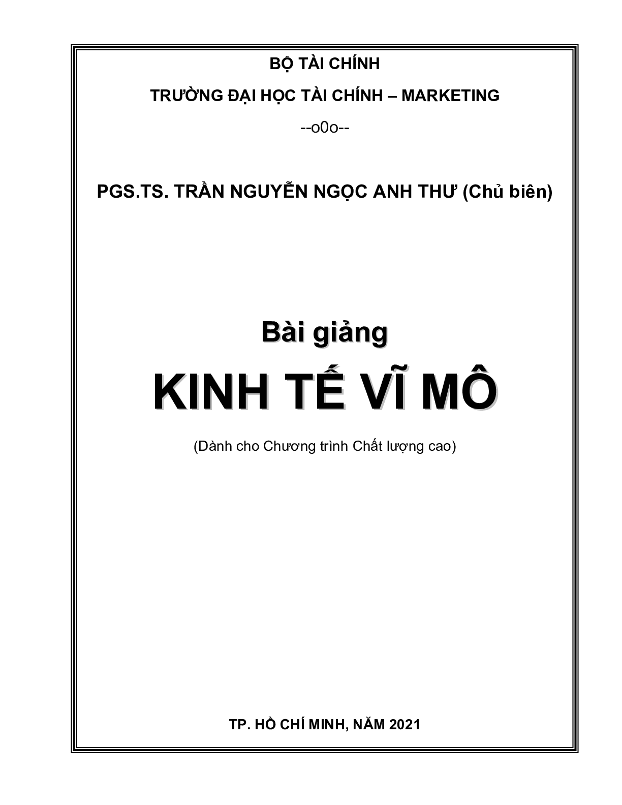 Giáo trình môn Kinh tế vĩ mô | Đại học Kinh tế quốc dân (trang 1)