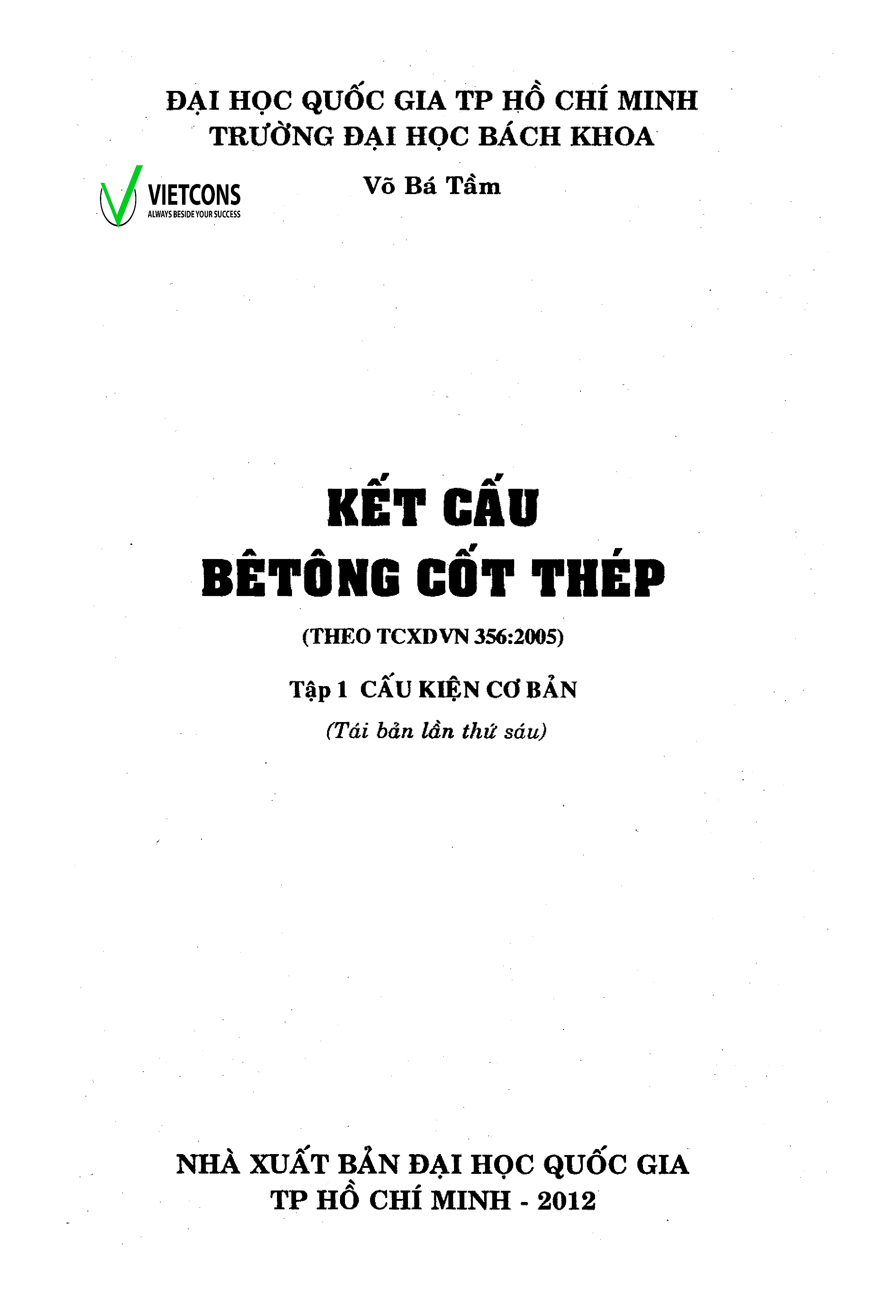 Giáo trình môn Kết cấu bêtông cốt thép | Đại học Quốc gia TP HCM (trang 2)