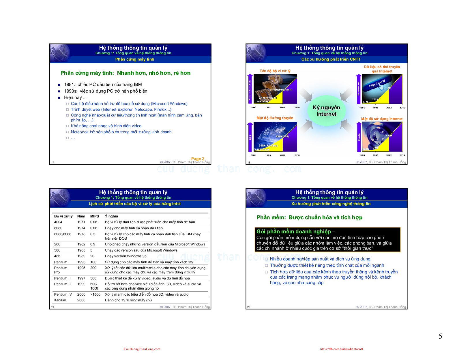 Bài giảng PPT (Power Point) học phần Hệ thống thông tin quản lý | SLIDE | Đại học Bách Khoa Hà Nội (trang 5)