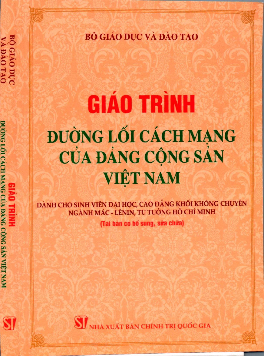 Giáo trình môn Đường lối cách mạng của Đảng Cộng Sản Việt Nam | Đại học Kinh tế quốc dân (trang 1)