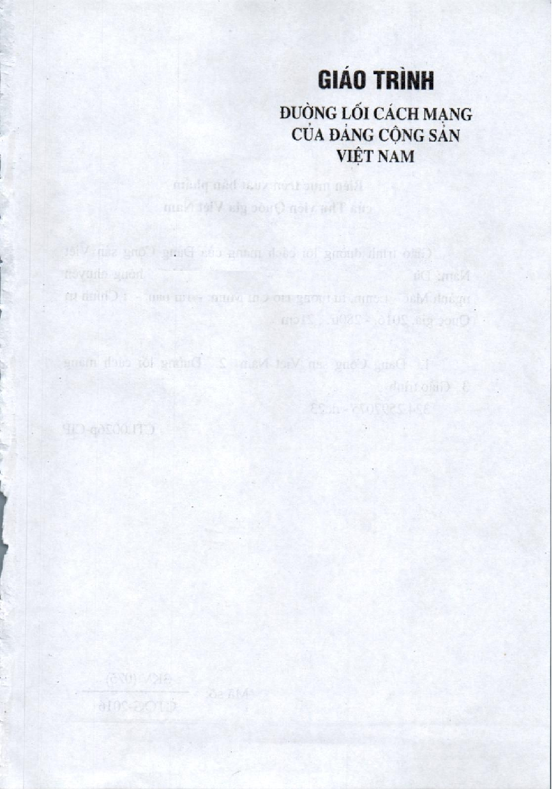 Giáo trình môn Đường lối cách mạng của Đảng Cộng Sản Việt Nam | Đại học Kinh tế quốc dân (trang 2)