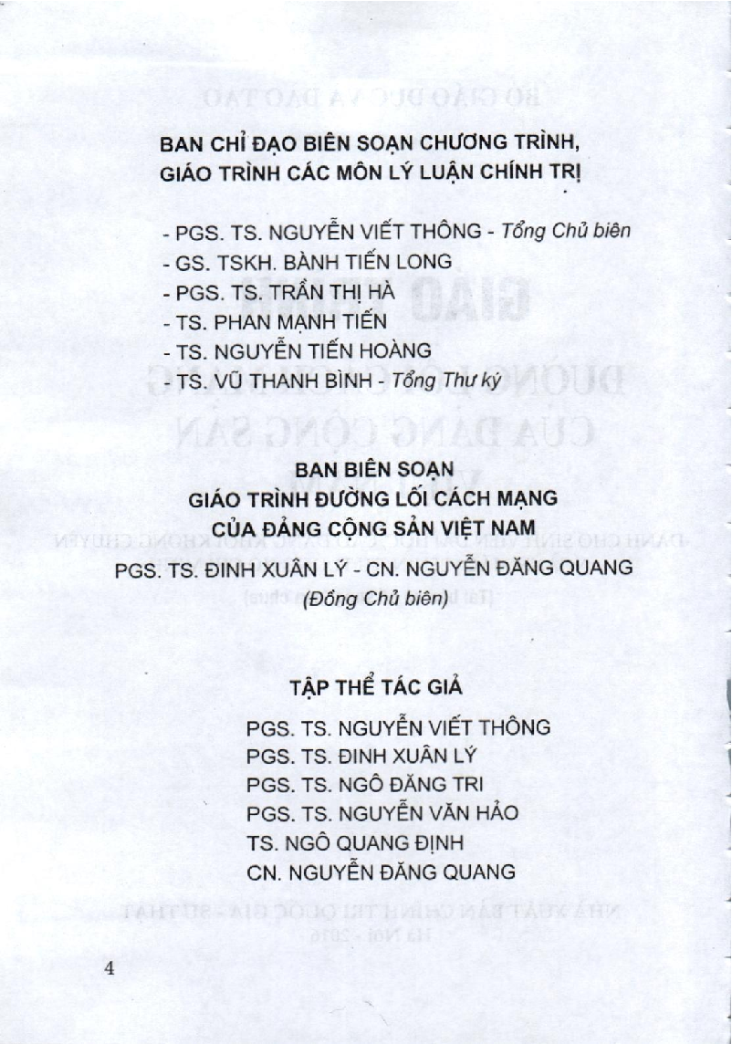 Giáo trình môn Đường lối cách mạng của Đảng Cộng Sản Việt Nam | Đại học Kinh tế quốc dân (trang 5)