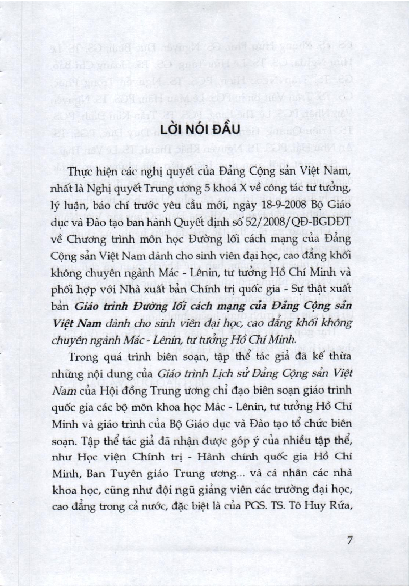 Giáo trình môn Đường lối cách mạng của Đảng Cộng Sản Việt Nam | Đại học Kinh tế quốc dân (trang 8)