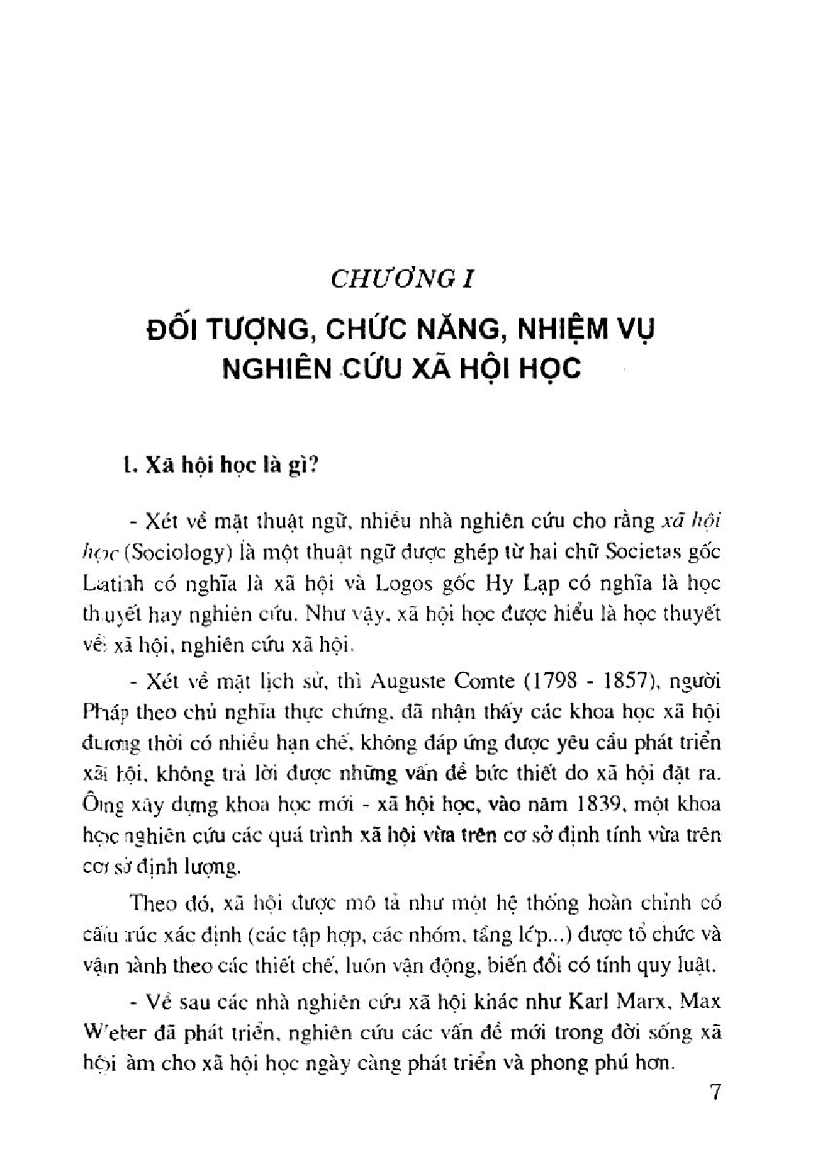 Giáo trình Xã hội học đại cương | Đại học Khoa Học Xã Hội & Nhân Văn (trang 5)