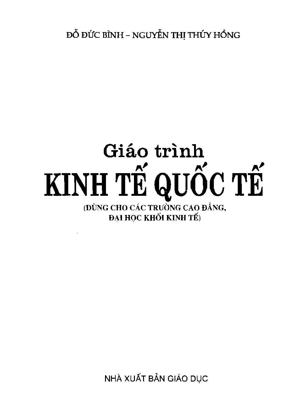 Giáo trình môn Kinh tế quốc tế  | Đại học Kinh Tế TP Hồ Chí Minh (trang 2)