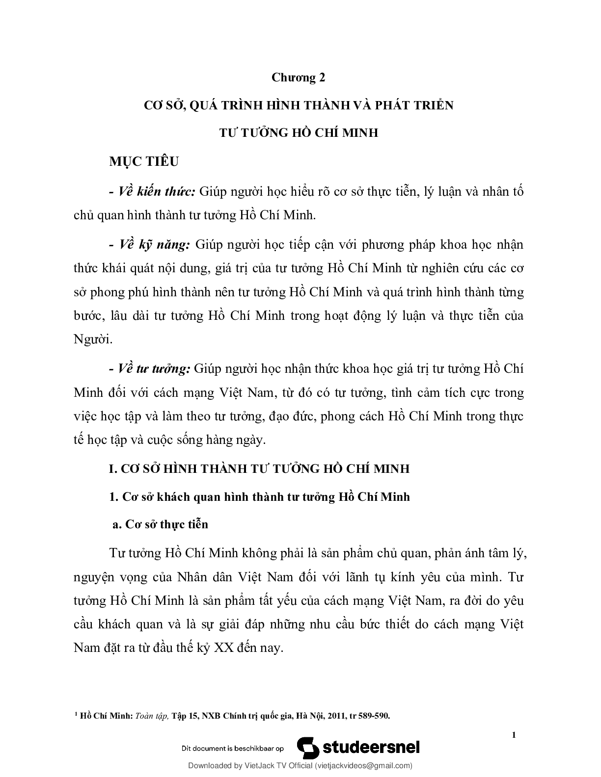 Tóm tắt lý thuyết Chương 2: Cơ sở, quá trình hình thành và phát triển Tư tưởng Hồ Chí Minh | Học phần Tư tưởng Hồ Chí Minh | VNUHCM - Đại học Quốc gia Thành phố Hồ Chí Minh (2025) (trang 2)