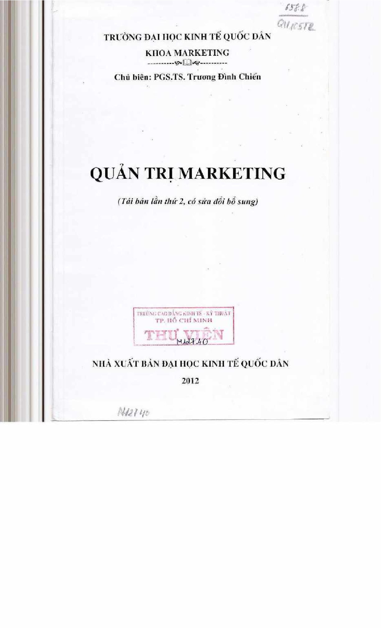 Giáo trình Quản trị Marketing (MKT) | Đại học Kinh Tế Quốc Dân (trang 2)