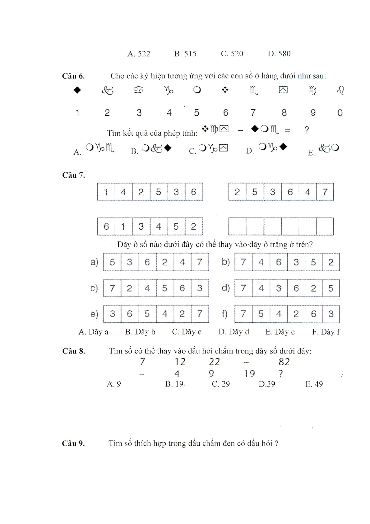 Đề thi test IQ tuyển dụng Viettel (có đáp án) (trang 2)