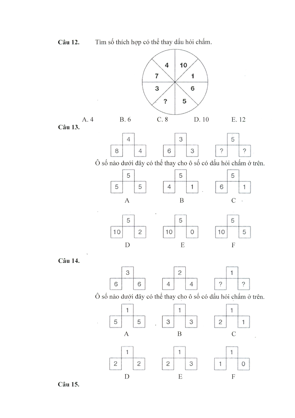 Đề thi test IQ tuyển dụng Viettel (có đáp án) (trang 4)