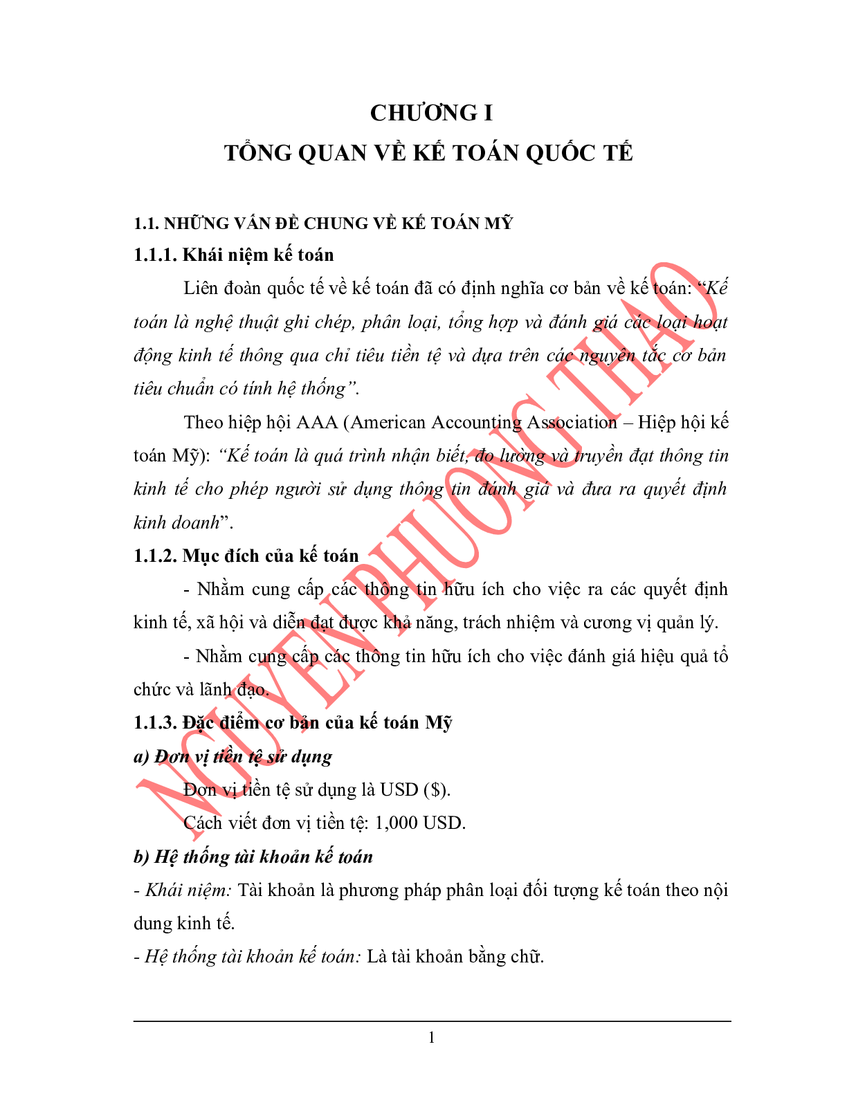 Giáo trình môn Kế toán quốc tế (trang 1)