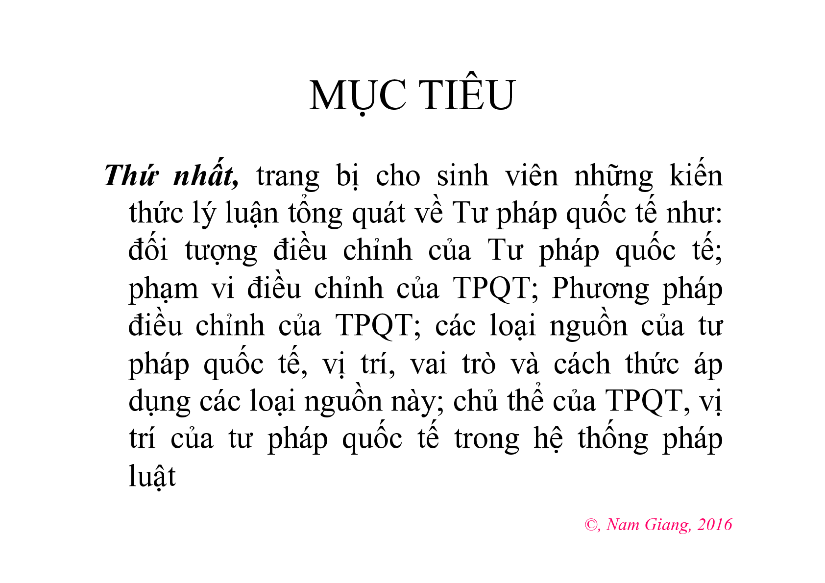 Bài giảng PPT (Power Point) học phần Tư pháp Quốc tế | SLIDE (trang 7)