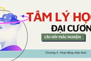 Câu hỏi trắc nghiệm: HOẠT ĐỘNG NHẬN THỨC | Phần 2 | Tâm lý học đại cương | Trường Đại học Giao thông vận tải TP Hồ Chí Minh (2025)