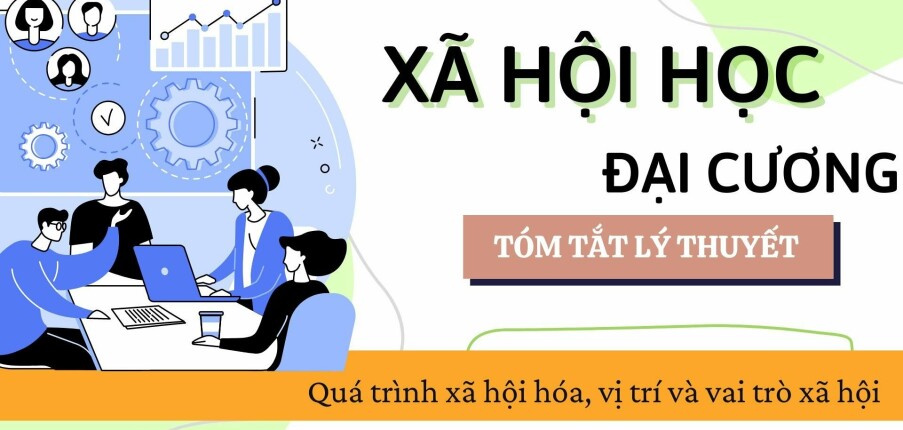 Quá trình xã hội hóa, vị trí và vai trò xã hội | Tóm tắt lý thuyết Xã hội học đại cương | VNU