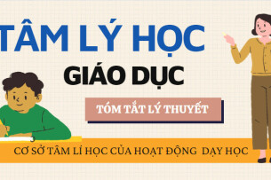 Cơ sở tâm lý học của hoạt động dạy học | Tóm tắt lý thuyết Tâm lý học giáo dục | HNUE (2025)