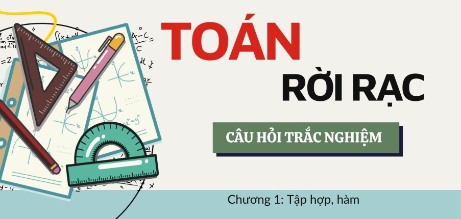 Tập hợp, hàm | Câu hỏi trắc nghiệm Toán rời rạc | Đại học Xây dựng Hà Nội