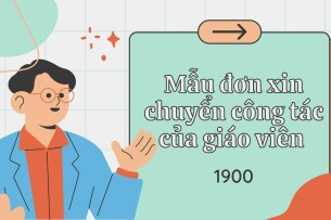 Mẫu đơn xin chuyển công tác của giáo viên