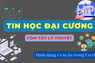 Định dạng và in ấn trong Excel? | Tóm tắt lý thuyết Tin học đại cương | Đại học Kinh Tế, Đại học Đà Nẵng (2025)