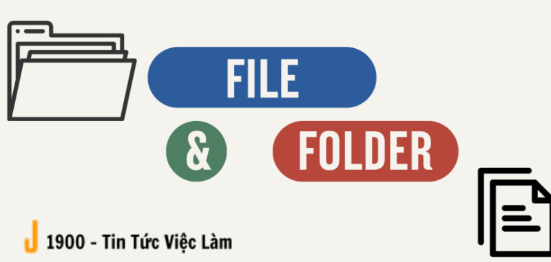 File và Folder là gì? So sánh và cách đặt tên tệp, thư mục dễ tìm khoa học nhất