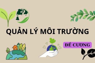 Đề cương thực tập tốt nghiệp chuyên ngành Quản lý môi trường | PDF | Tổng hợp nhiều trường (2025)