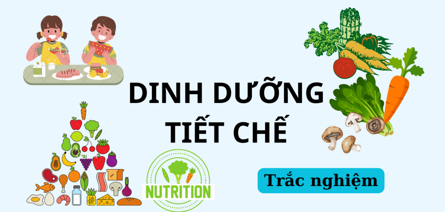 Top 500 Câu hỏi trắc nghiệm Dinh dưỡng tiết chế | Tổng hợp nhiều trường Đại học, Cao đẳng (2025)