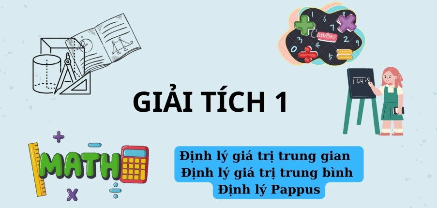 Định lý giá trị trung gian – Định lý giá trị trung bình – Định lý Pappus | Giải tích 1