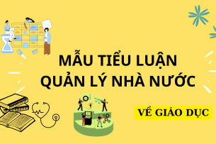 Mẫu tiểu luận tình huống Quản lý nhà nước về giáo dục | PDF (2025)