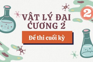 Đề thi cuối kỳ học phần Vật lý đại cương 2 (có đáp án) | Đại học Hải Sản Nha Trang (2025)