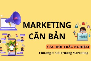Câu hỏi trắc nghiệm MÔI TRƯỜNG MARKETING | Marketing căn bản | Đại học Văn Lang (2025)