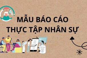 Mẫu Báo cáo thực tập nhân sự | Trường cao đẳng Việt Mỹ (2025)