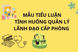 Mẫu Tiểu luận tình huống Quản lý lãnh đạo cấp phòng | Trường Đại học Y tế Công cộng (2025)