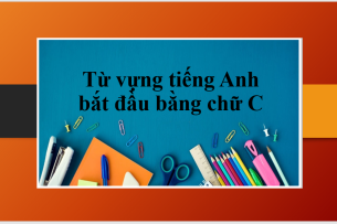 Từ vựng tiếng Anh bắt đầu bằng chữ C & Bài tập vận dụng giúp ghi nhớ từ vựng bắt đầu bằng chữ C (2025)