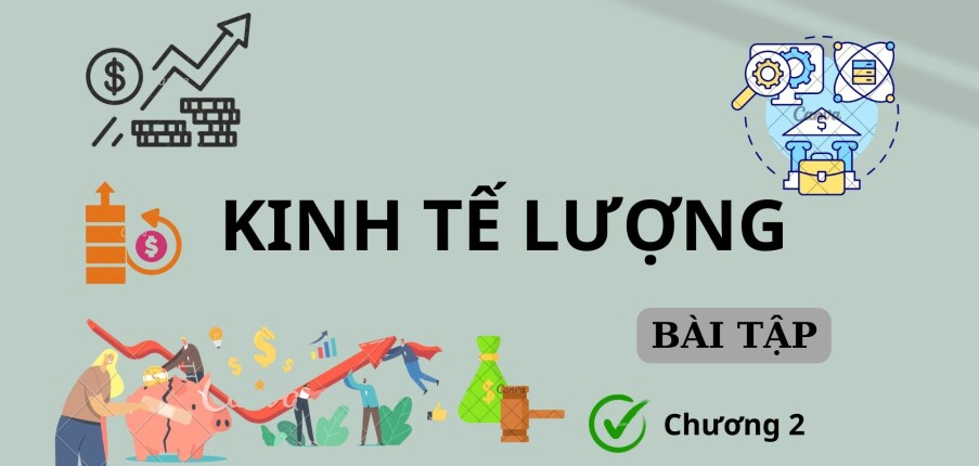 Ngân hàng bài tập Kinh tế lượng Chương 2 (có đáp án) hay, hấp dẫn nhất