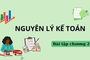 TOP 10 bài tập Nguyên lý kế toán CHƯƠNG 2 (có đáp án) | Trường Đại học Kinh tế - Tài chính Thành phố Hồ Chí Minh (2025)