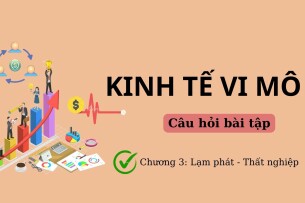 TOP 6 bài tập CHƯƠNG 3: LẠM PHÁT- THẤT NGHIỆP (có đáp án) | Kinh tế vi mô | HUTECH (2025)